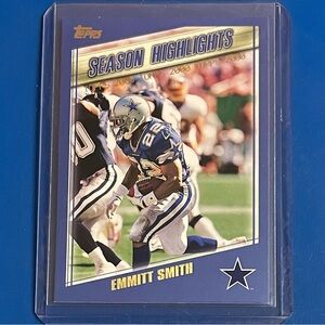 Emmitt Smith #328 [Season Highlights] 2000 Topps Football Trading Card